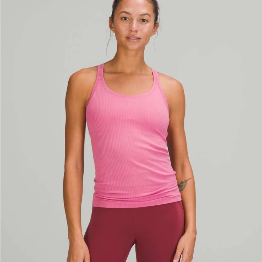 ✨🍋Lululemon Ebb to Street Tank Top Pink Blossom Blush Coral size 8 - Picture 4 of 11